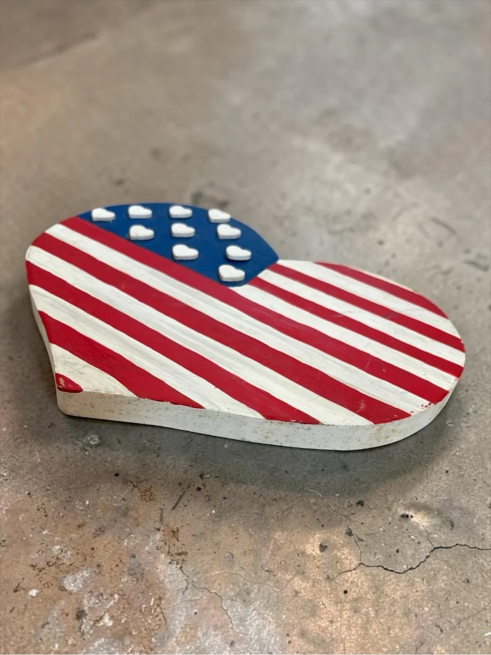 Patriotic Heart Wall Accent - Red, White & Blue